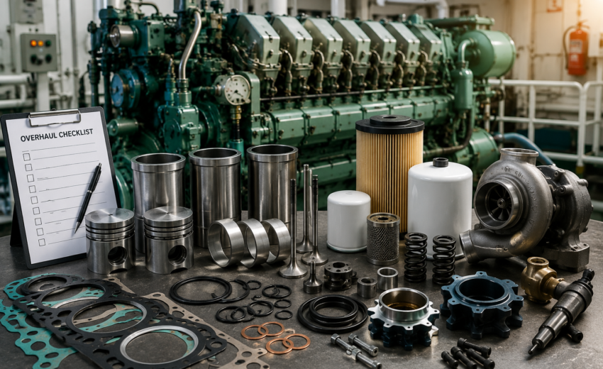 Marine Engine Overhaul Checklist: Spares You Cannot Ignore | Essential Marine Spares Guide