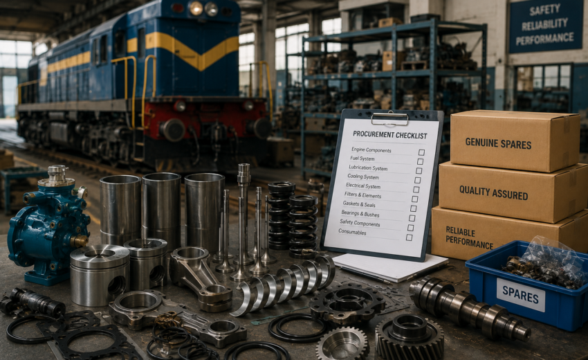 Railway Spares Procurement Guide for Maintenance Workshops | Locomotive Spares & Diesel Engine Spares